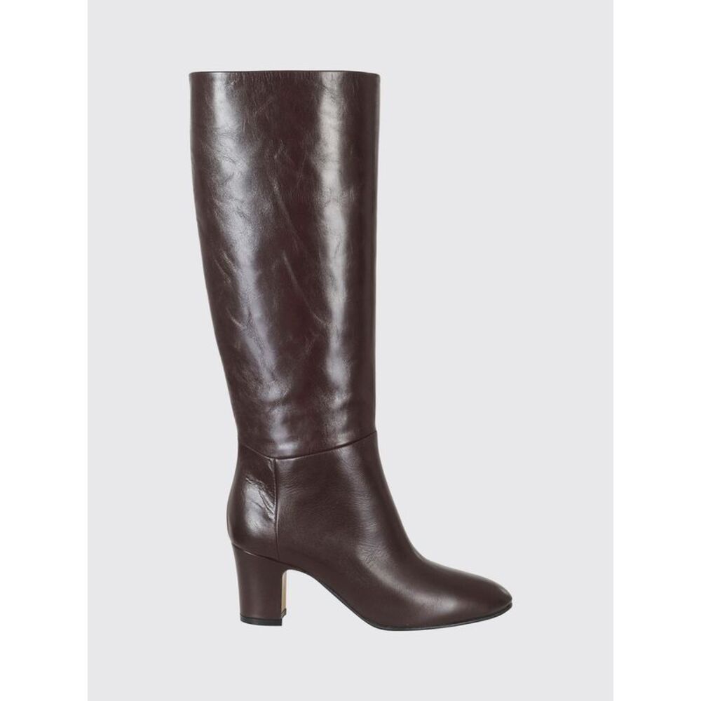 Smooth Leather Knee-High Boots Alberta Ferretti With Mid Heel